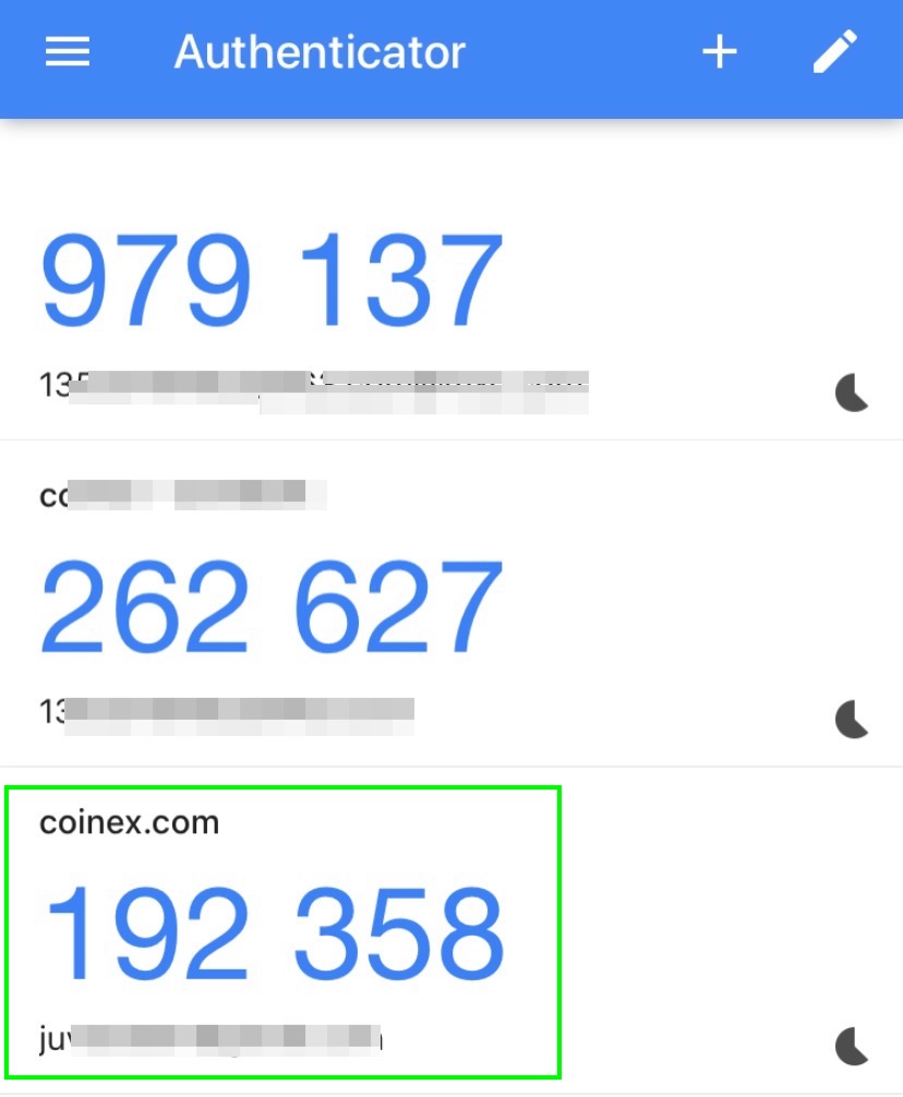 Cara mengikat Google Authenticator di CoinEx Cara mengikat Google Authenticator di CoinEx