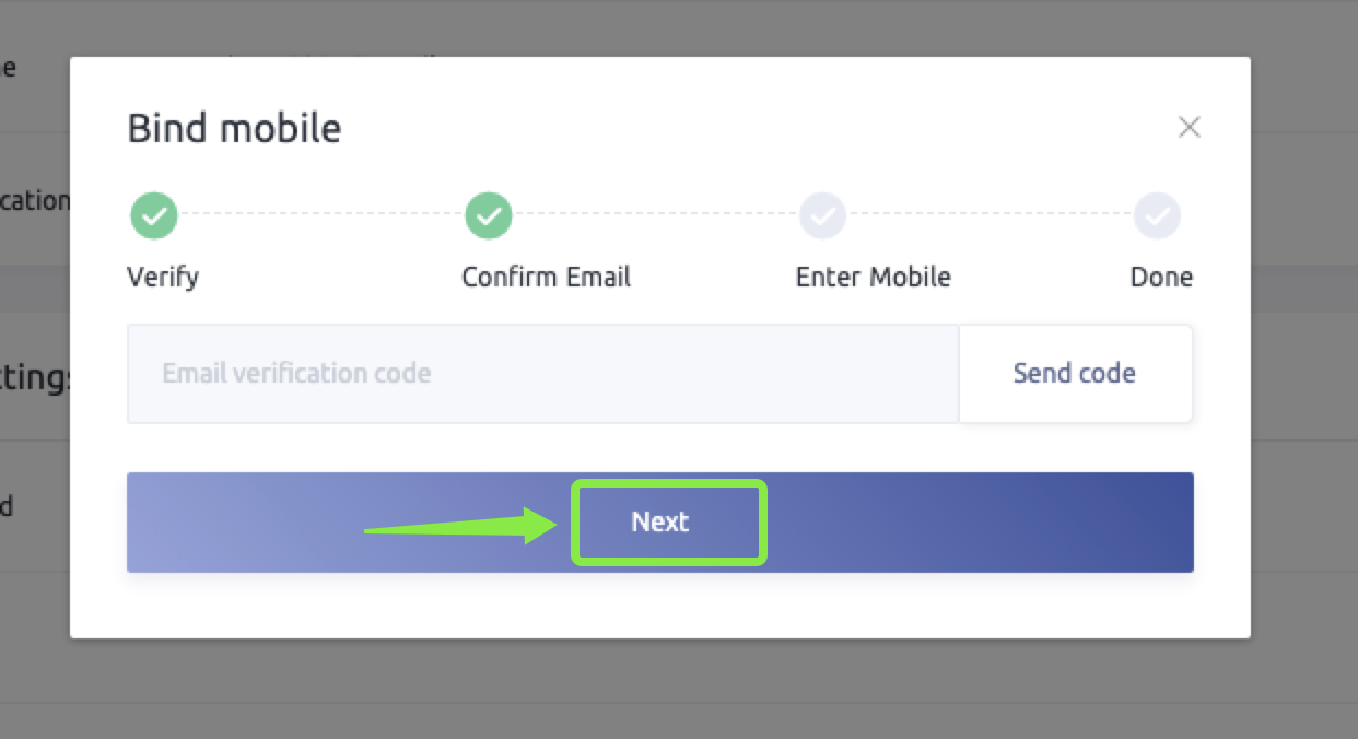 CoinEx で電話番号をバインドする方法