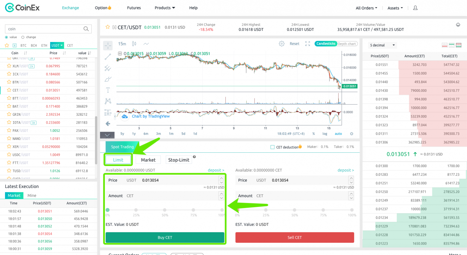 How to Login and start Trading Crypto at CoinEx