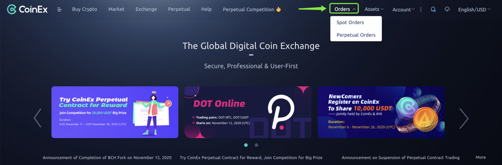 How to Check Order History and Asset History in CoinEx
