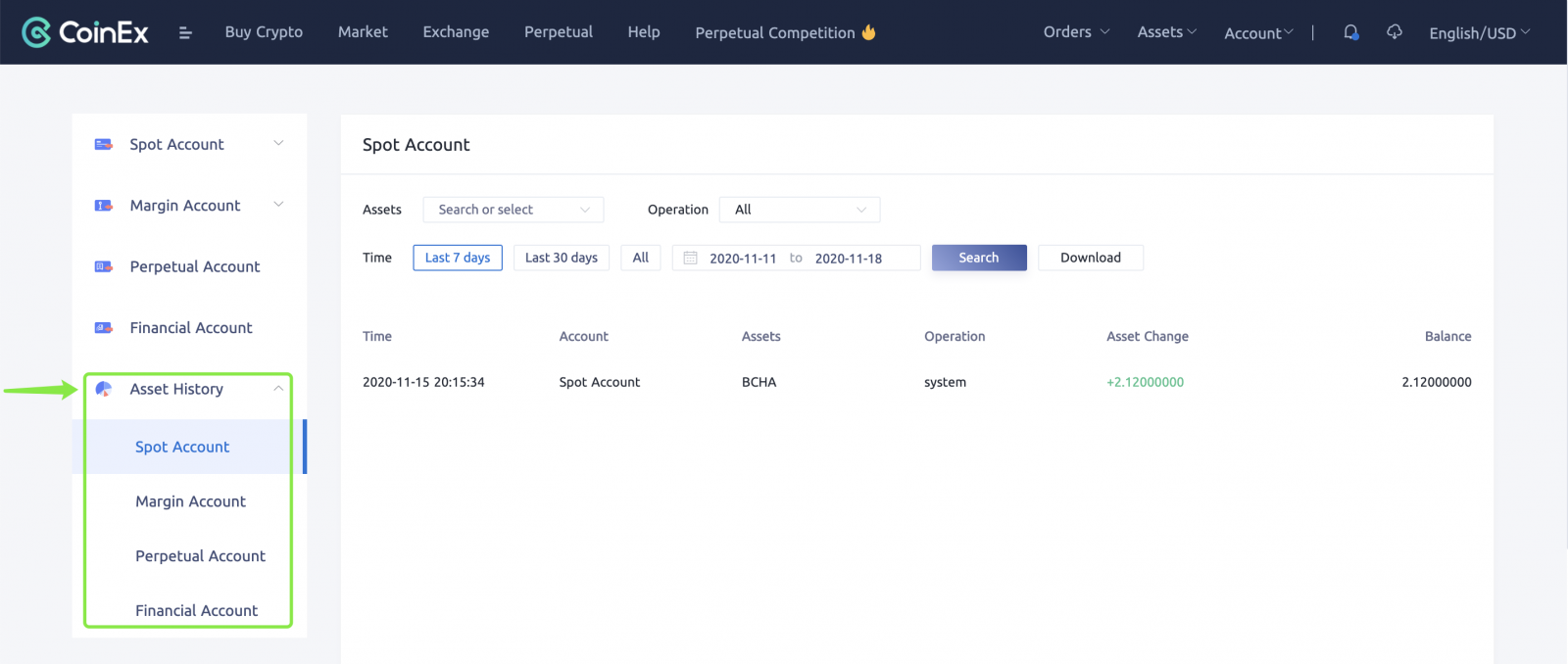 How to Check Order History and Asset History in CoinEx