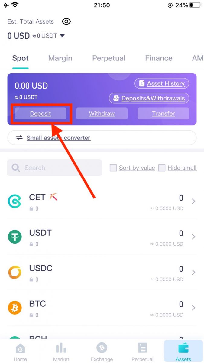 How To Deposit in CoinEx