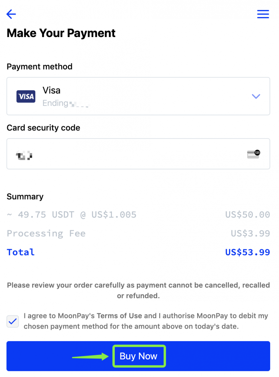CoinEx の Moonpay で仮想通貨を購入する方法