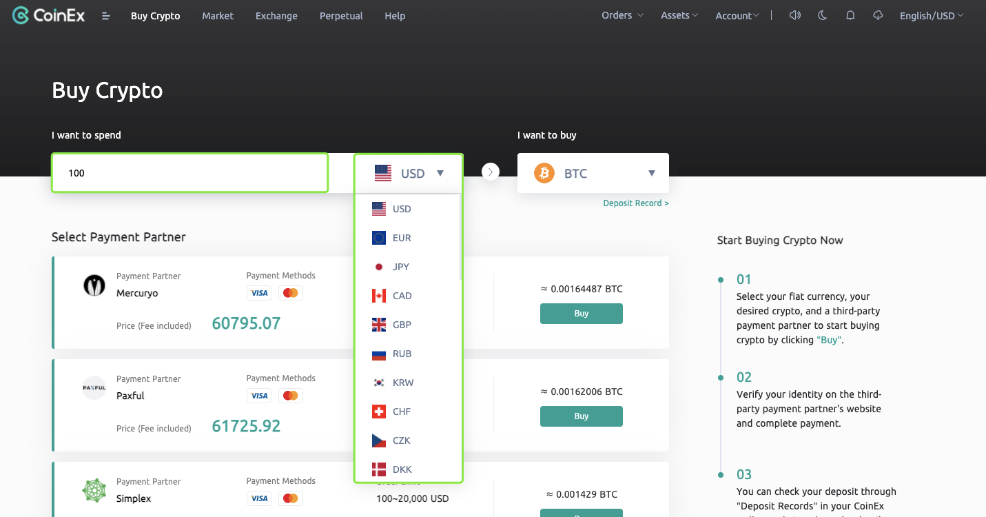 CoinEx හි Paxful විසින් Crypto මිලදී ගන්නේ කෙසේද CoinEx හි Paxful විසින් Crypto මිලදී ගන්නේ කෙසේද