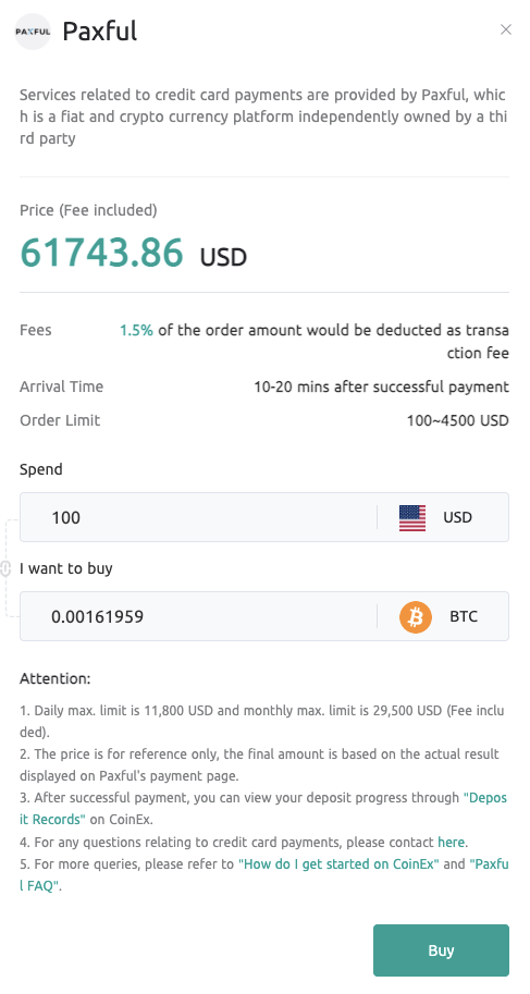 CoinEx හි Paxful විසින් Crypto මිලදී ගන්නේ කෙසේද CoinEx හි Paxful විසින් Crypto මිලදී ගන්නේ කෙසේද