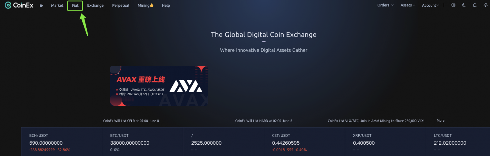 Sida loo iibsado Crypto XanPool gudaha CoinEx