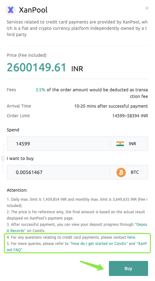 Sida loo iibsado Crypto XanPool gudaha CoinEx