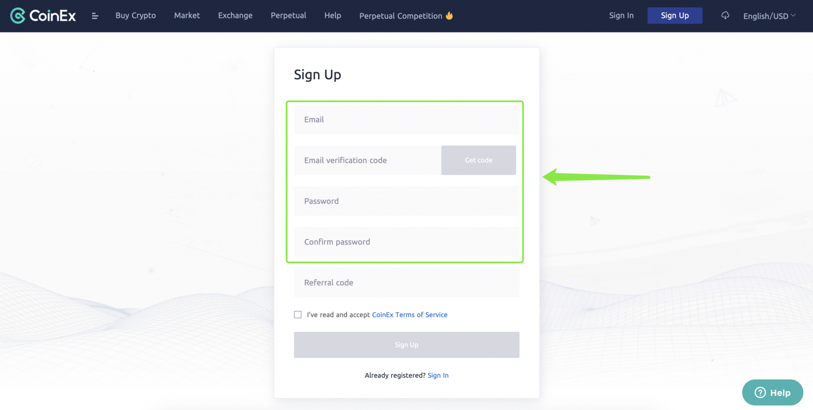 How to Sign Up and Login Account in CoinEx