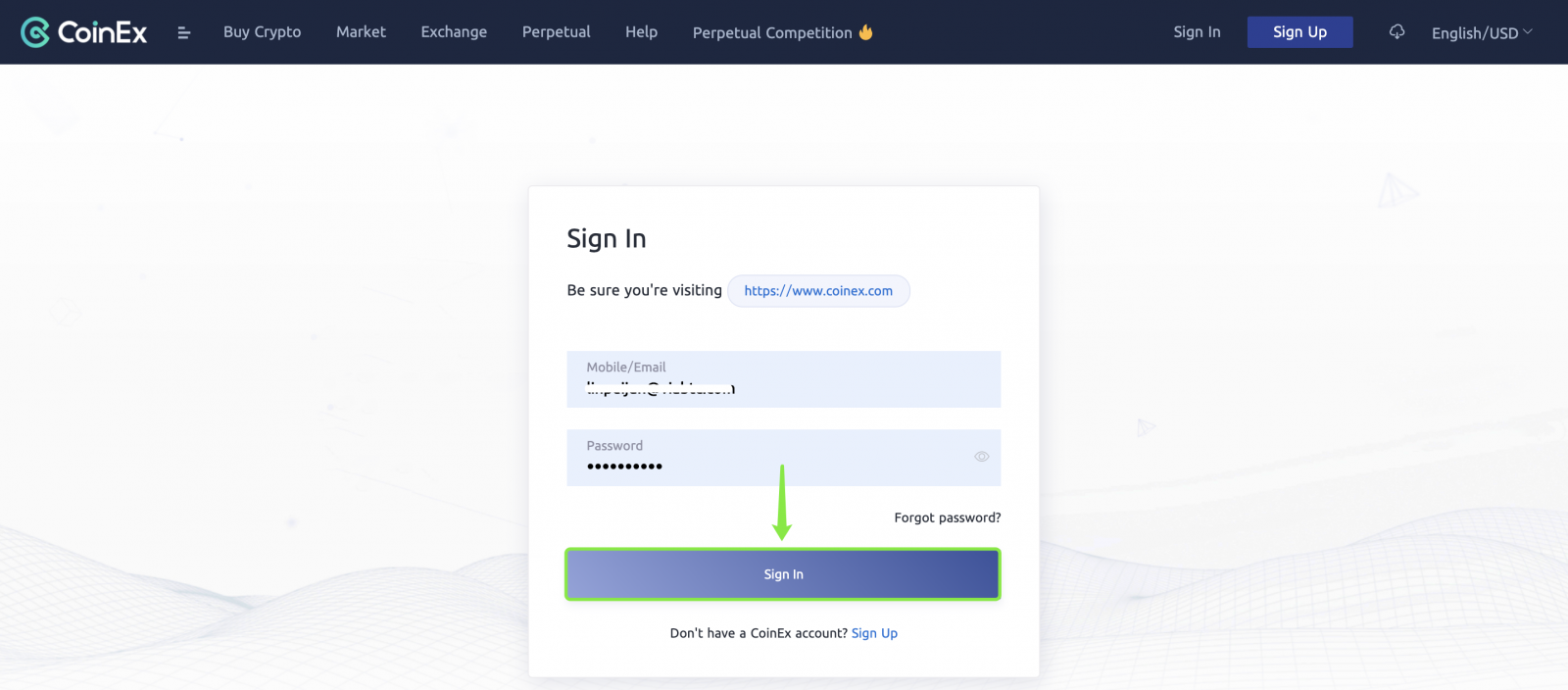 How to Sign Up and Login Account in CoinEx