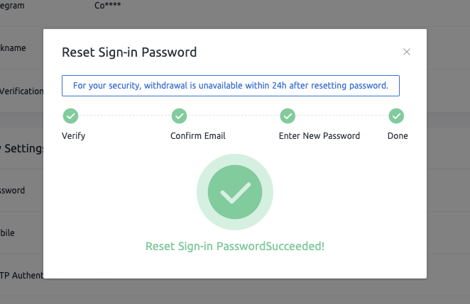 CoinExте кирүү сырсөзүн кантип калыбына келтирсе болот же кайра тапса болот CoinExте кирүү сырсөзүн кантип калыбына келтирсе болот же кайра тапса болот