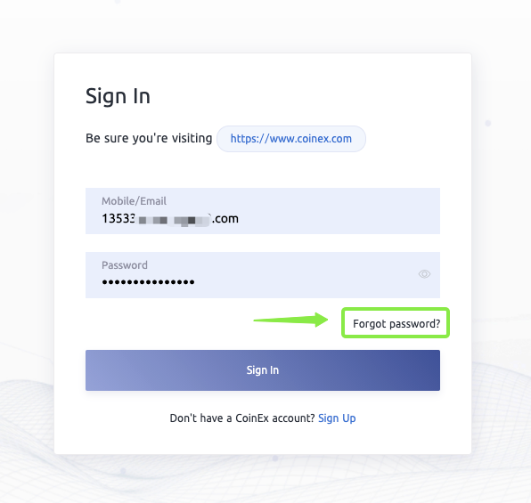 CoinExте кирүү сырсөзүн кантип калыбына келтирсе болот же кайра тапса болот CoinExте кирүү сырсөзүн кантип калыбына келтирсе болот же кайра тапса болот