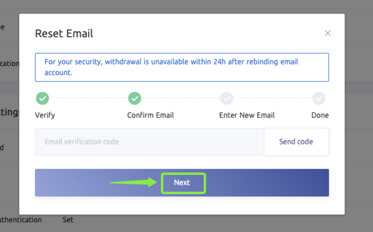 CoinEx හි විද්යුත් තැපෑල නැවත සකසන්නේ/වෙනස් කරන්නේ කෙසේද? CoinEx හි විද්යුත් තැපෑල නැවත සකසන්නේ/වෙනස් කරන්නේ කෙසේද?