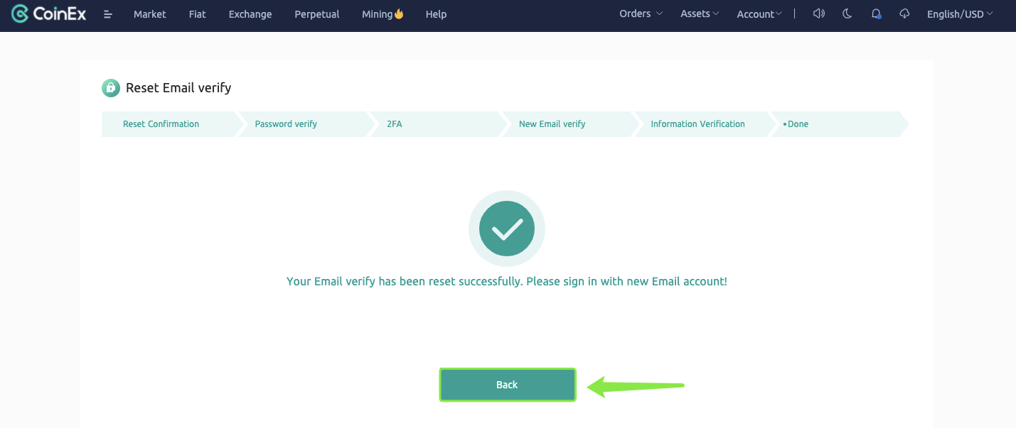 CoinEx හි විද්යුත් තැපෑල නැවත සකසන්නේ/වෙනස් කරන්නේ කෙසේද? CoinEx හි විද්යුත් තැපෑල නැවත සකසන්නේ/වෙනස් කරන්නේ කෙසේද?