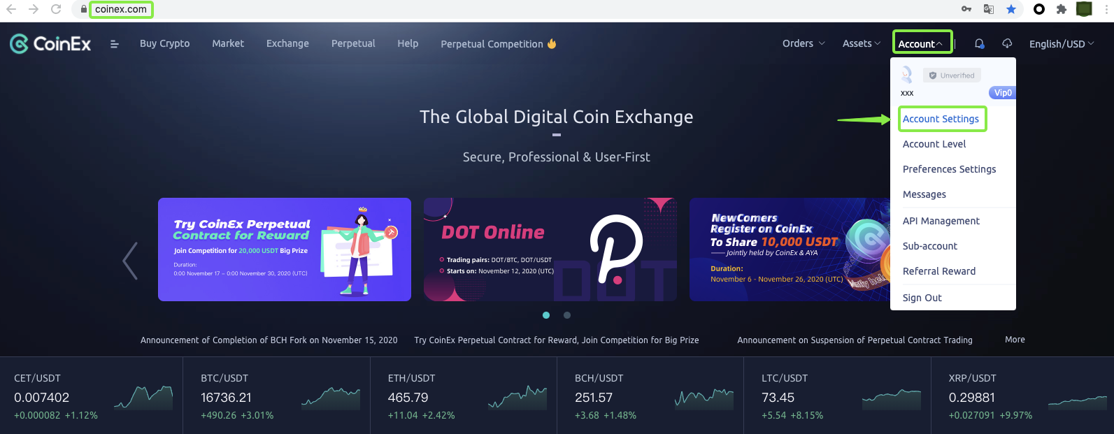 CoinEx හි විද්යුත් තැපෑල නැවත සකසන්නේ/වෙනස් කරන්නේ කෙසේද? CoinEx හි විද්යුත් තැපෑල නැවත සකසන්නේ/වෙනස් කරන්නේ කෙසේද?