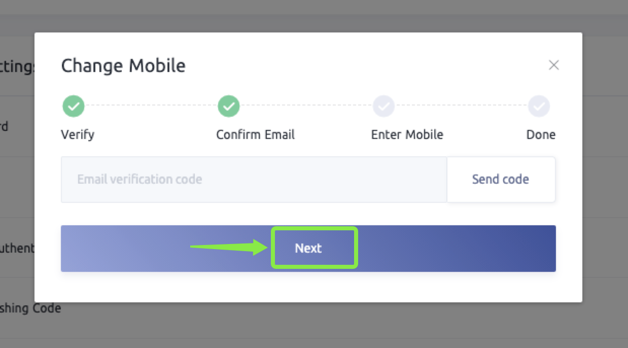 CoinExте телефон номерин кантип баштапкы абалга келтирүү/өзгөртүү керек CoinExте телефон номерин кантип баштапкы абалга келтирүү/өзгөртүү керек
