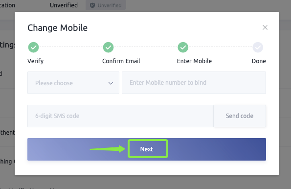 CoinExте телефон номерин кантип баштапкы абалга келтирүү/өзгөртүү керек CoinExте телефон номерин кантип баштапкы абалга келтирүү/өзгөртүү керек