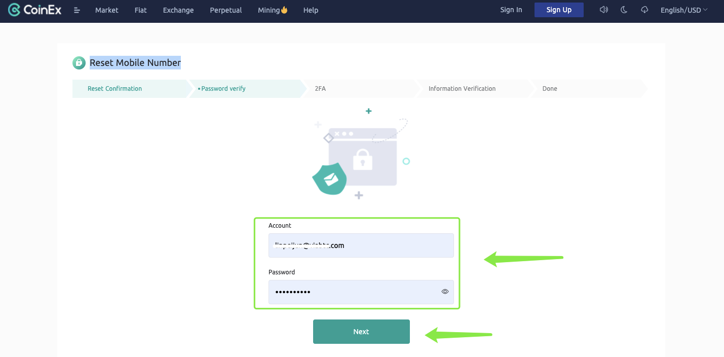 CoinExте телефон номерин кантип баштапкы абалга келтирүү/өзгөртүү керек CoinExте телефон номерин кантип баштапкы абалга келтирүү/өзгөртүү керек