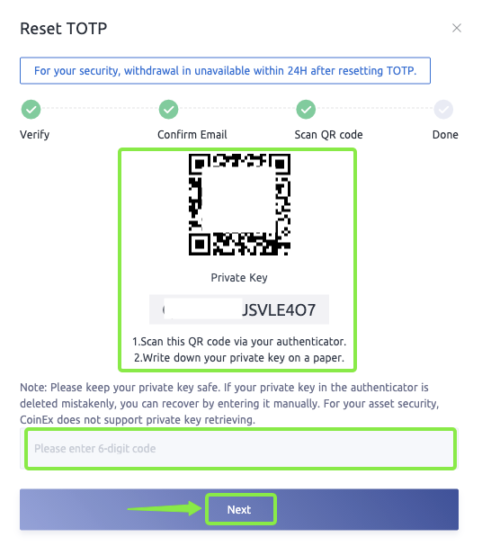 Momwe Mungakhazikitsire / Kusintha Kutsimikizika kwa TOTP mu CoinEx Momwe Mungakhazikitsire / Kusintha Kutsimikizika kwa TOTP mu CoinEx