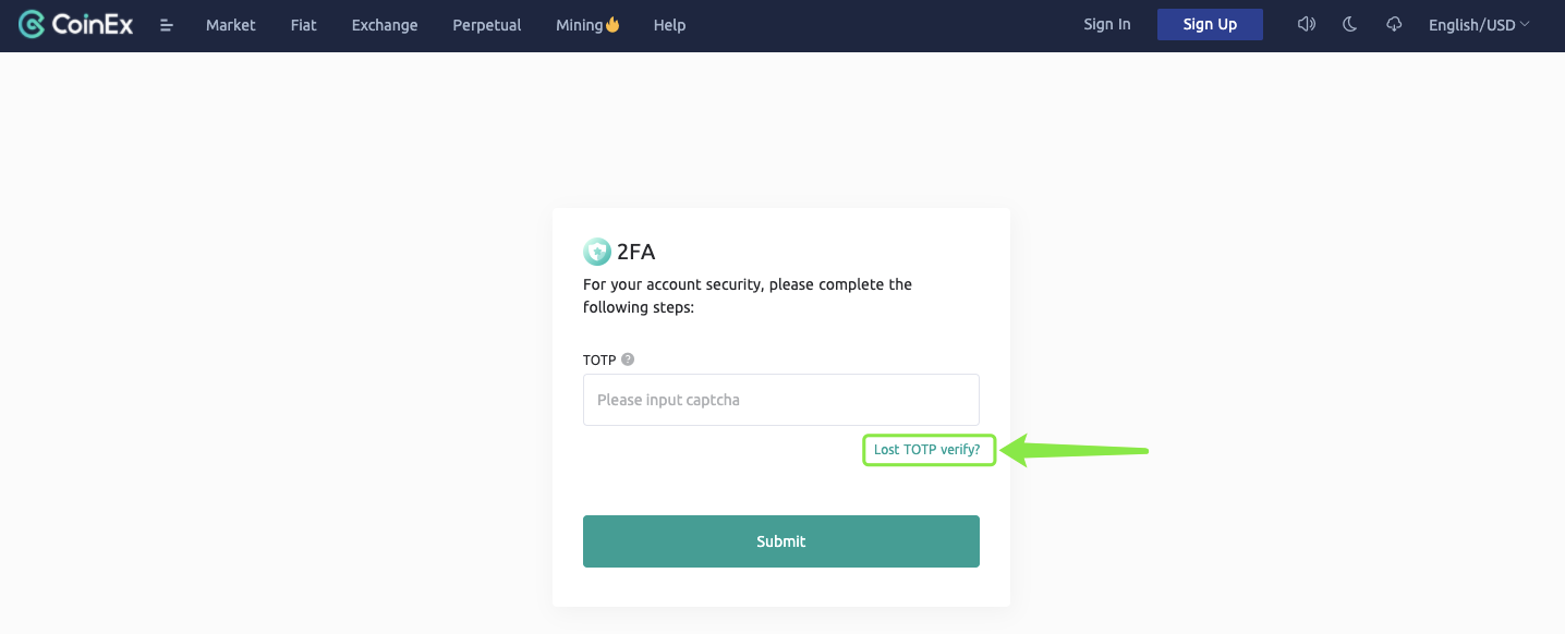 Momwe Mungakhazikitsire / Kusintha Kutsimikizika kwa TOTP mu CoinEx Momwe Mungakhazikitsire / Kusintha Kutsimikizika kwa TOTP mu CoinEx