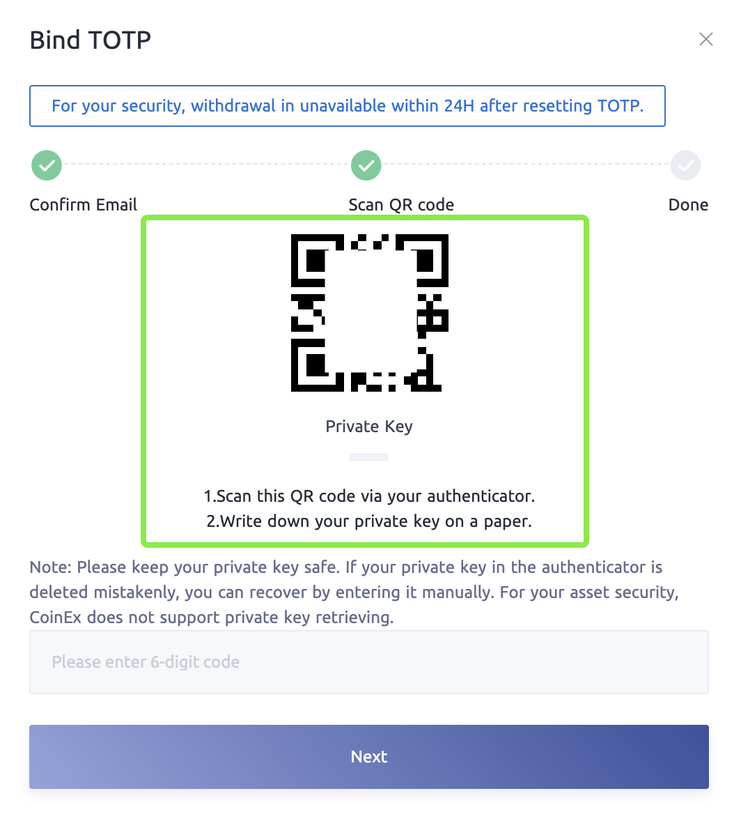 Cara mengikat Google Authenticator di CoinEx Cara mengikat Google Authenticator di CoinEx