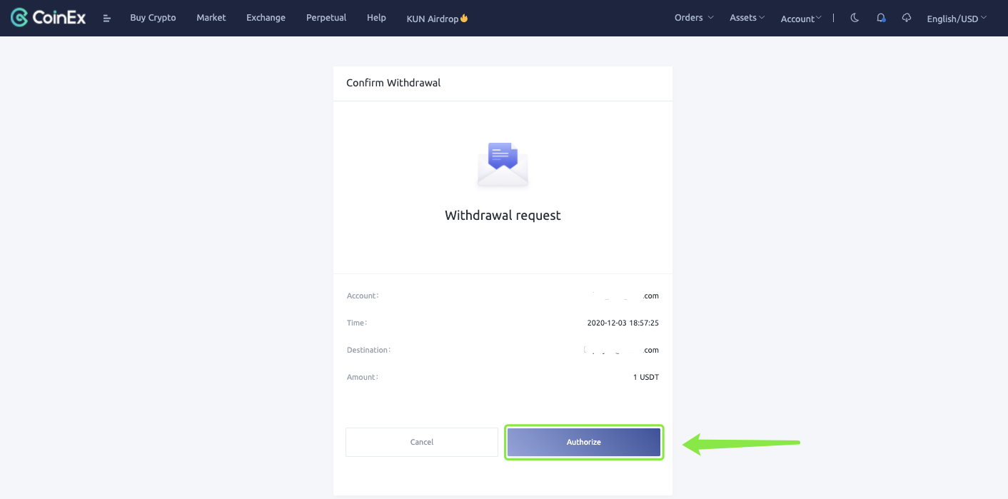 How To Withdraw in CoinEx