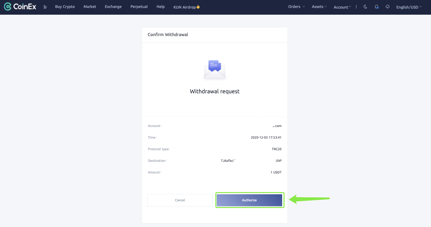How To Withdraw in CoinEx